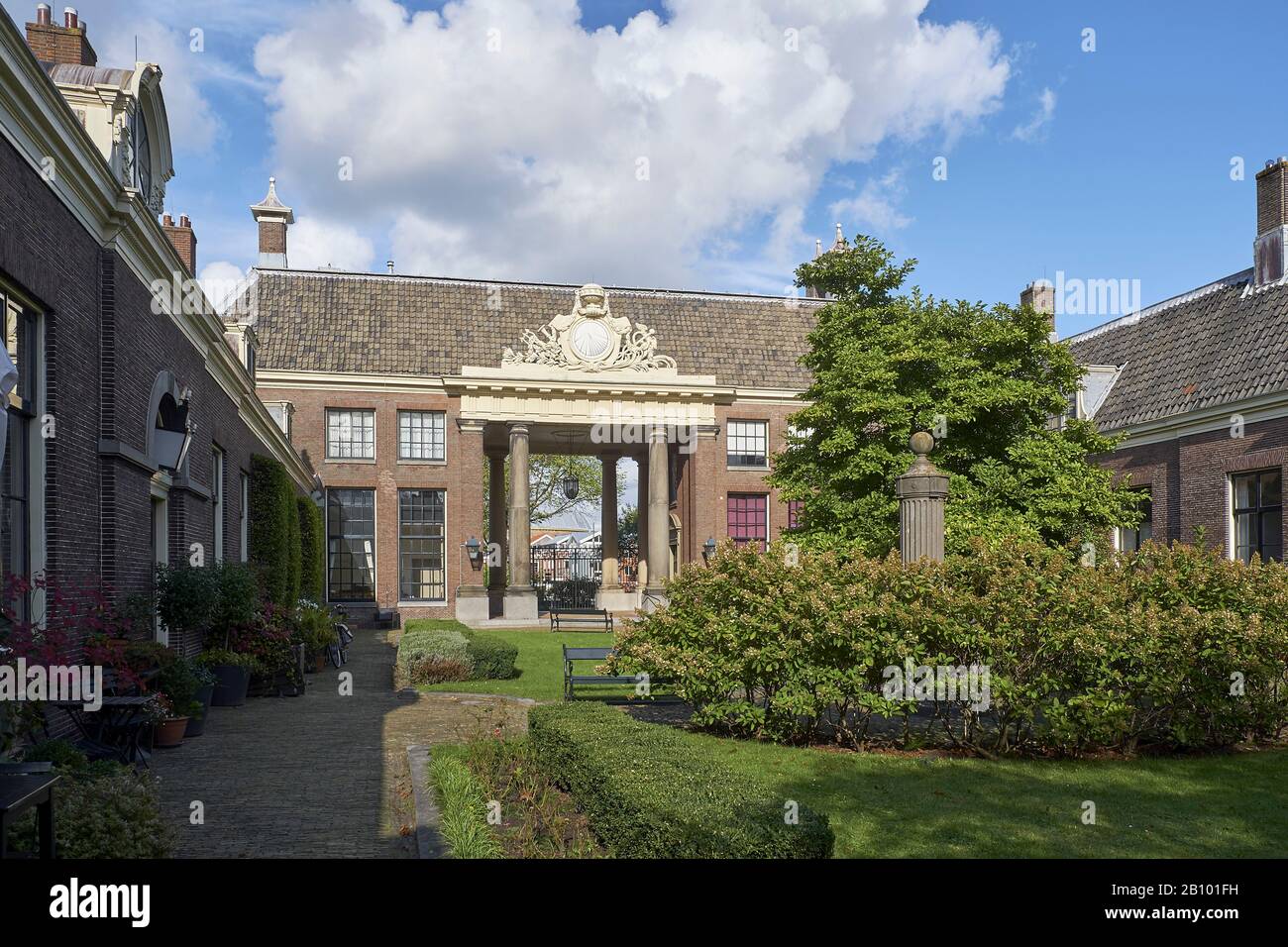 Hofje Teylers, Haarlem, Hollande du Nord, Pays-Bas Banque D'Images