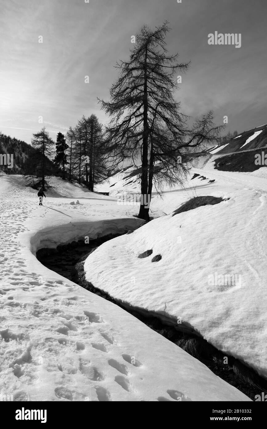 Claviere Piémont Italie Banque D'Images