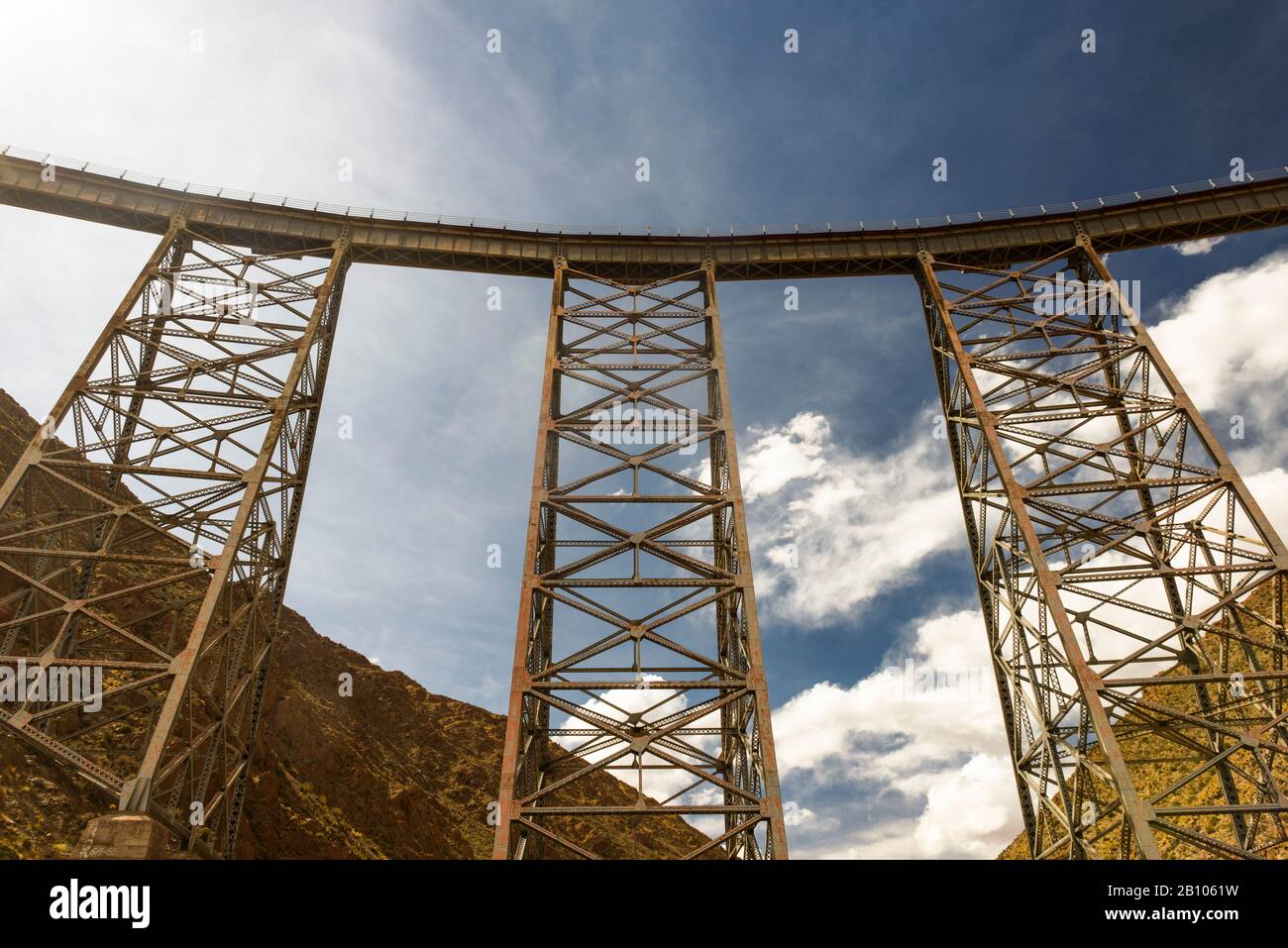 TREN de las nubes, train dans les nuages, Salta, Argentine Banque D'Images