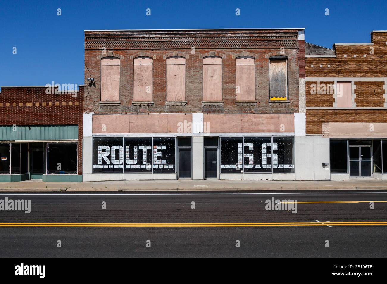 Baxter Springs, l'historique Route 66, Kansas, États-Unis Banque D'Images