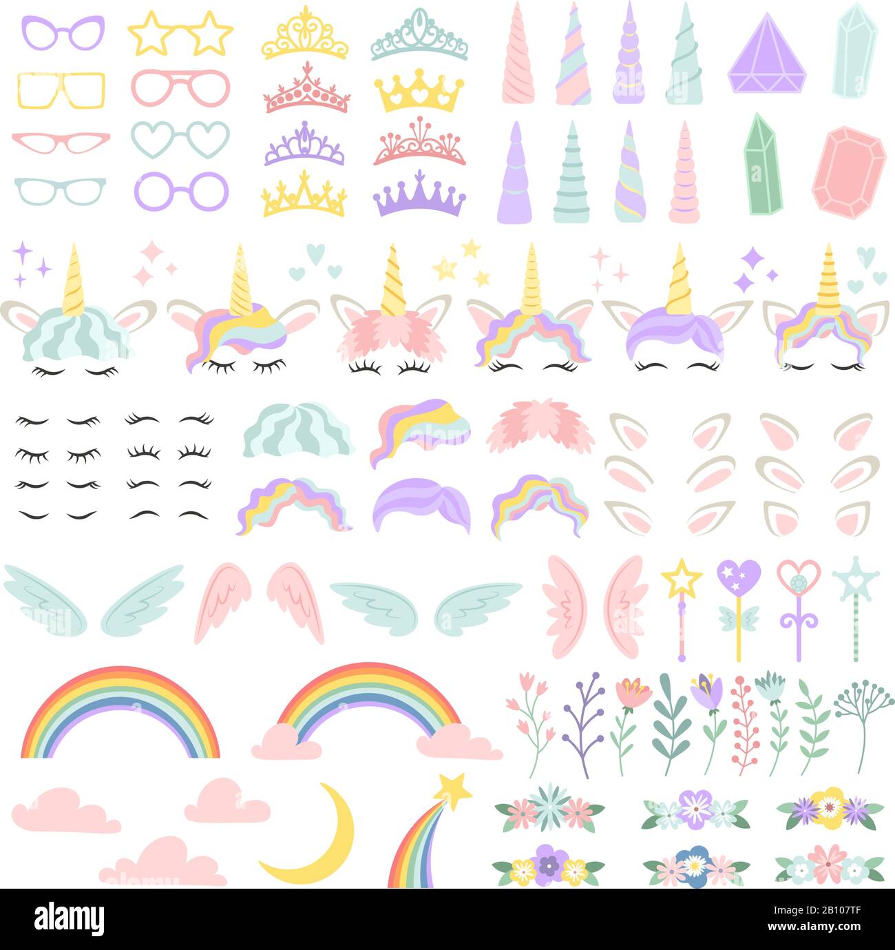 Tête De Licorne Dessin De Face Tête de licorne Banque de photographies et d'images à haute résolution -  Alamy