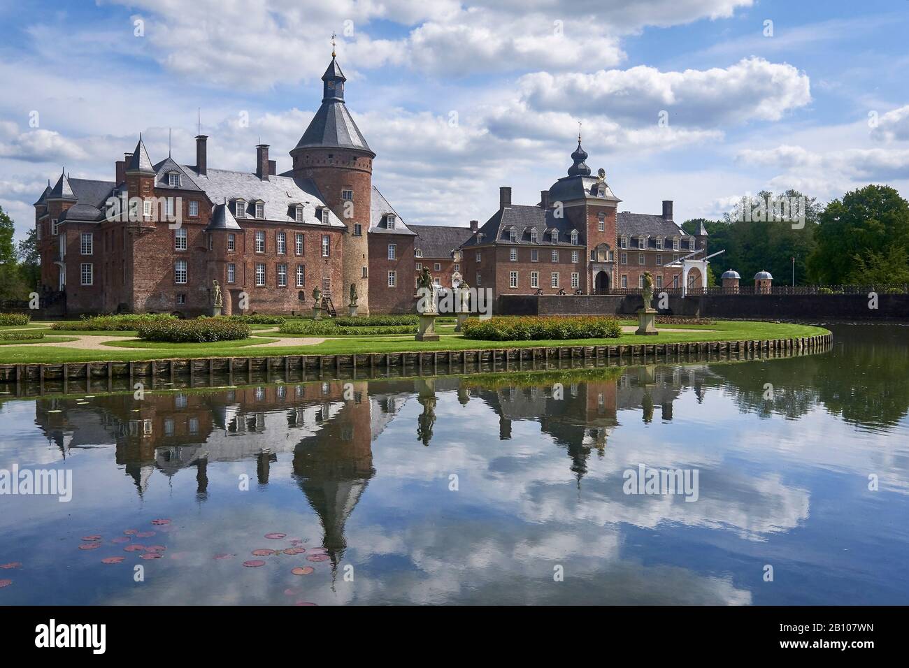 Wasserschloß Anholt, Borken, Rhénanie-Du-Nord-Westphalie, Allemagne Banque D'Images