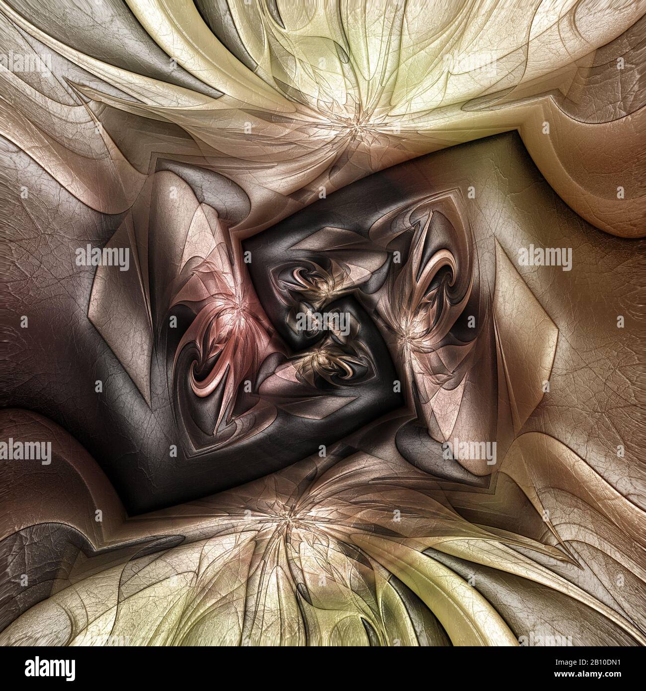 Arrière-plan coloré tableau abstrait en relief sur le cuir Banque D'Images