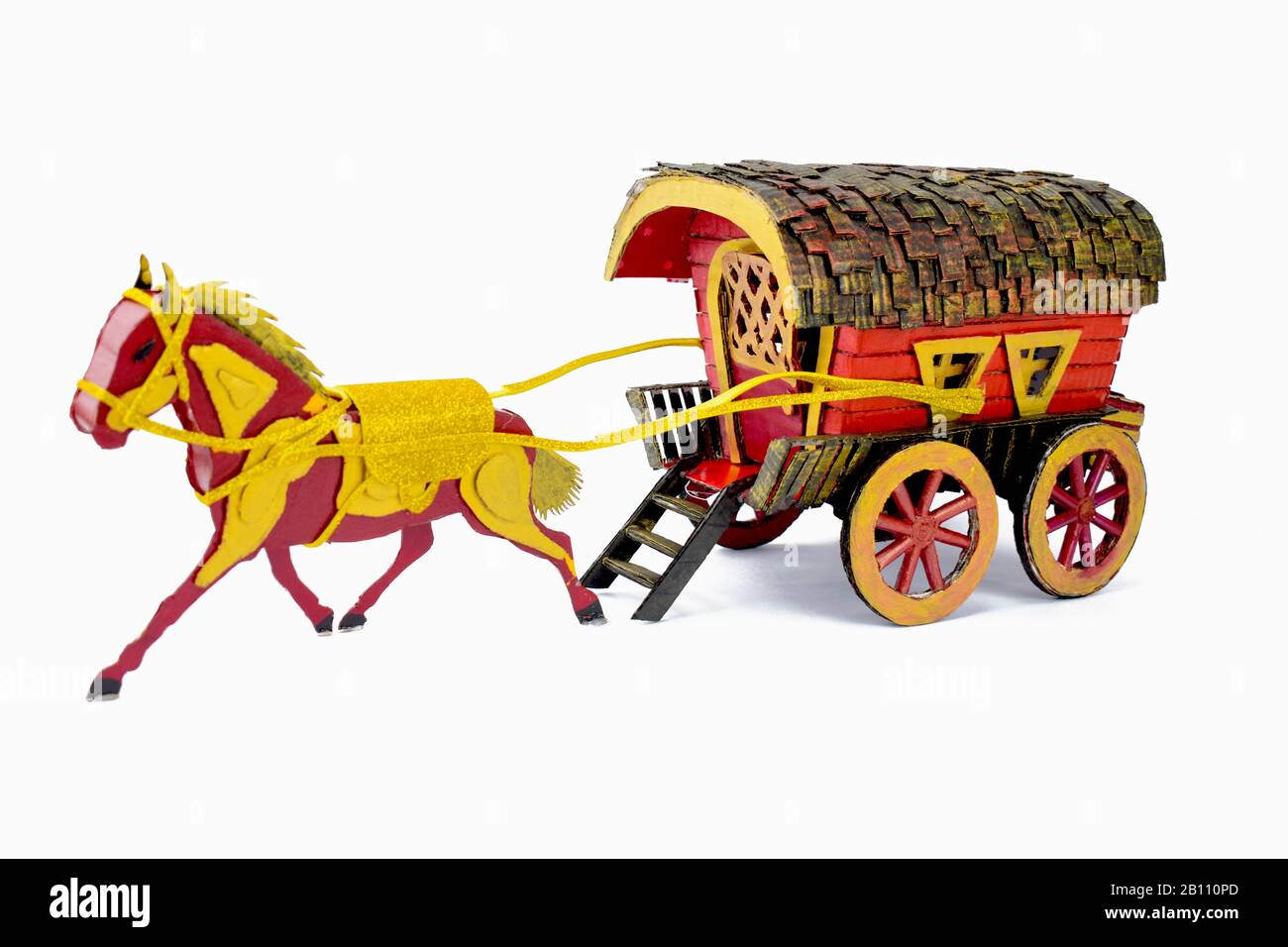 Cheval tirant la charrette Banque d'images détourées - Alamy