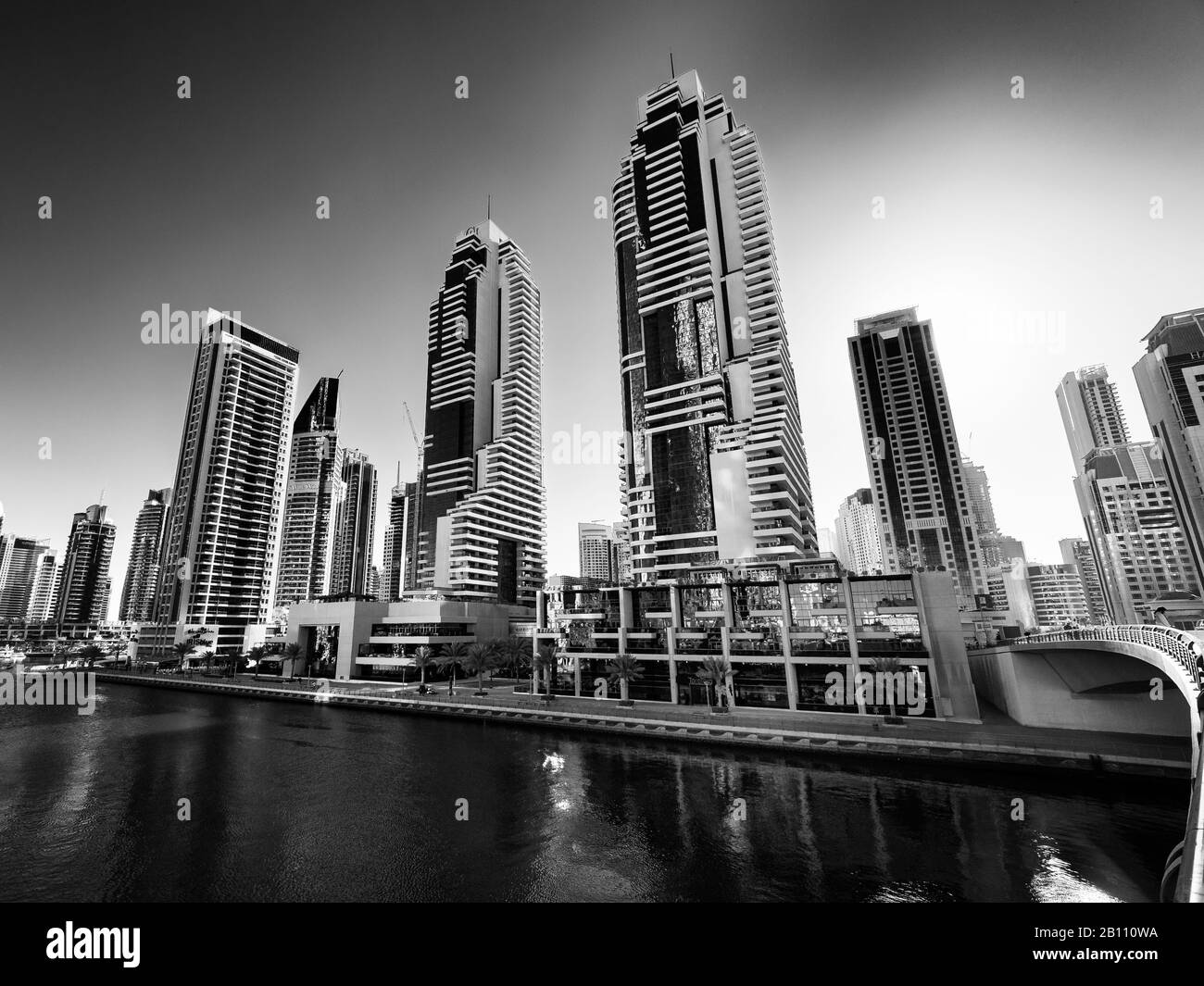 La Marina de Dubaï, Émirats arabes unis Banque D'Images