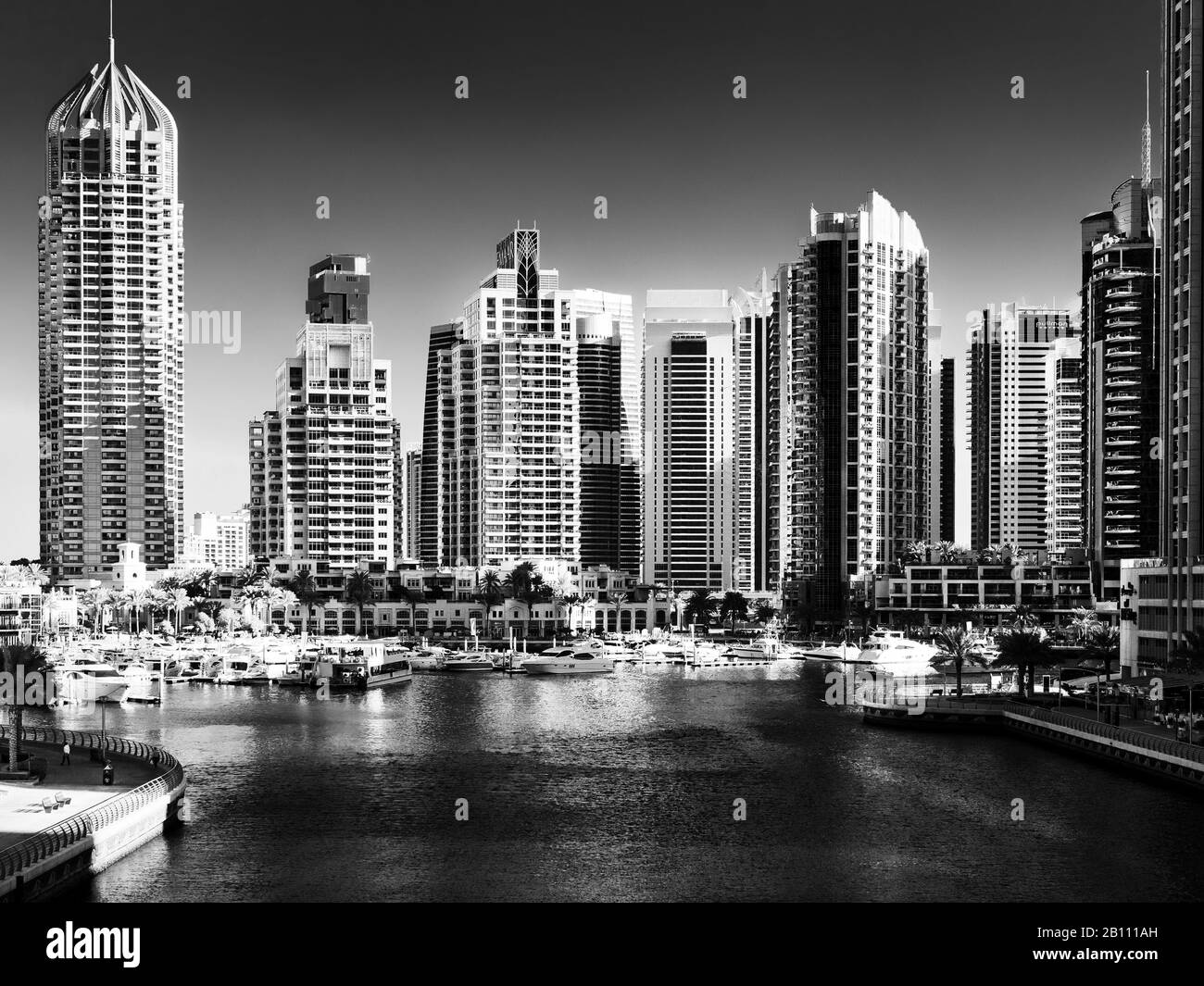 La Marina de Dubaï, Émirats arabes unis Banque D'Images