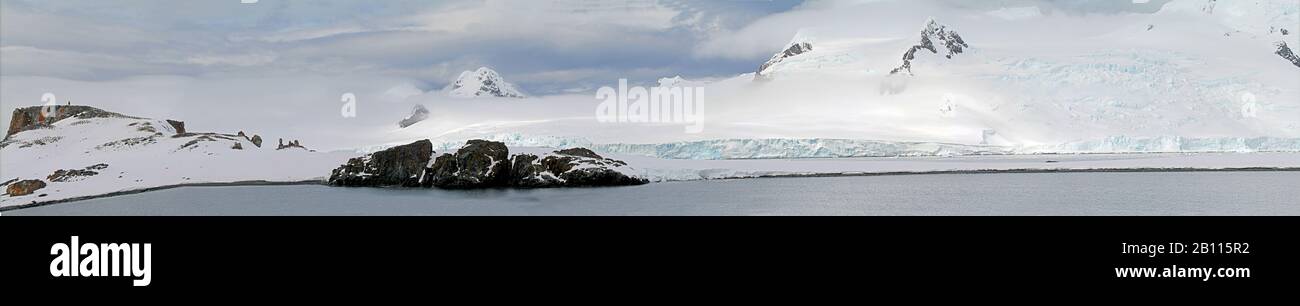 Île Half Moon, Antarctique, Îles Shetland Banque D'Images