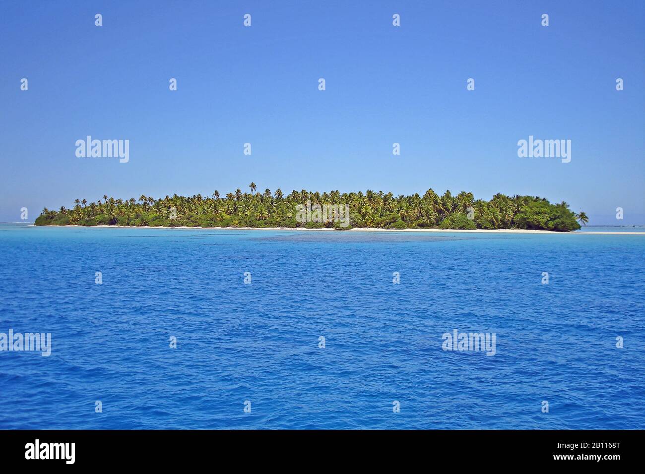 L'atoll de Tahanea dans l'archipel de Tuamotu fait partie de la Polynésie française Banque D'Images