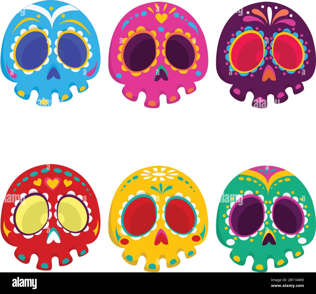 Jour de l'ensemble d'illustrations vectorielles mortes Illustration de Vecteur