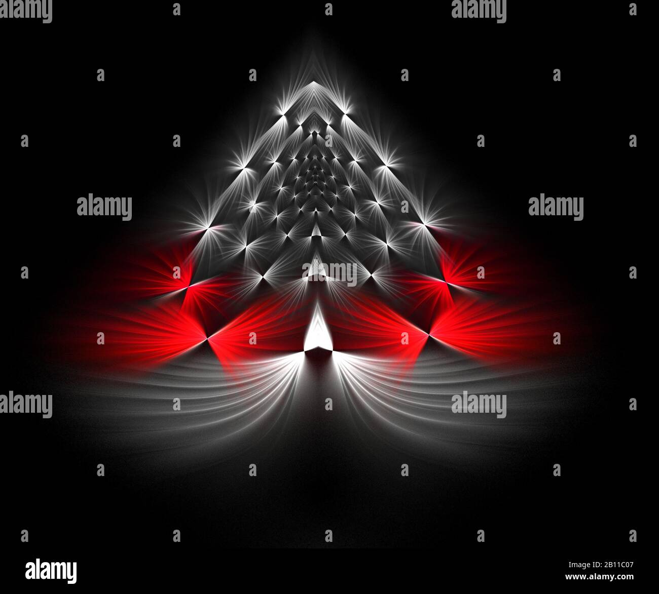 Illustration fractale colorée générée par ordinateur Banque D'Images