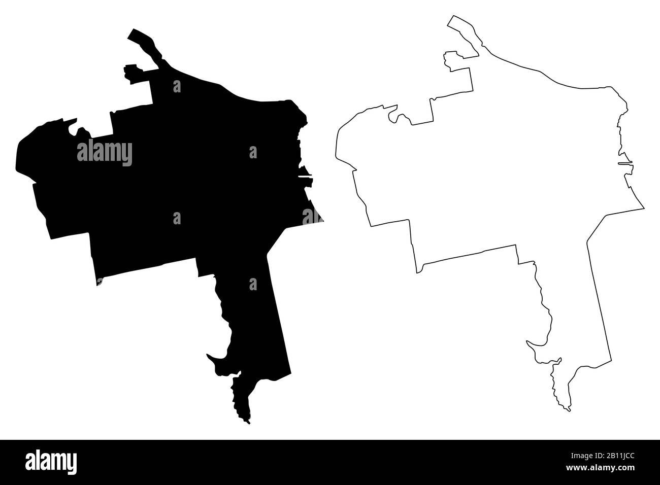 Municipalité de Mersrags (République de Lettonie, divisions administratives de Lettonie, municipalités et leurs unités territoriales) illustration vectorielle de carte, sc Illustration de Vecteur