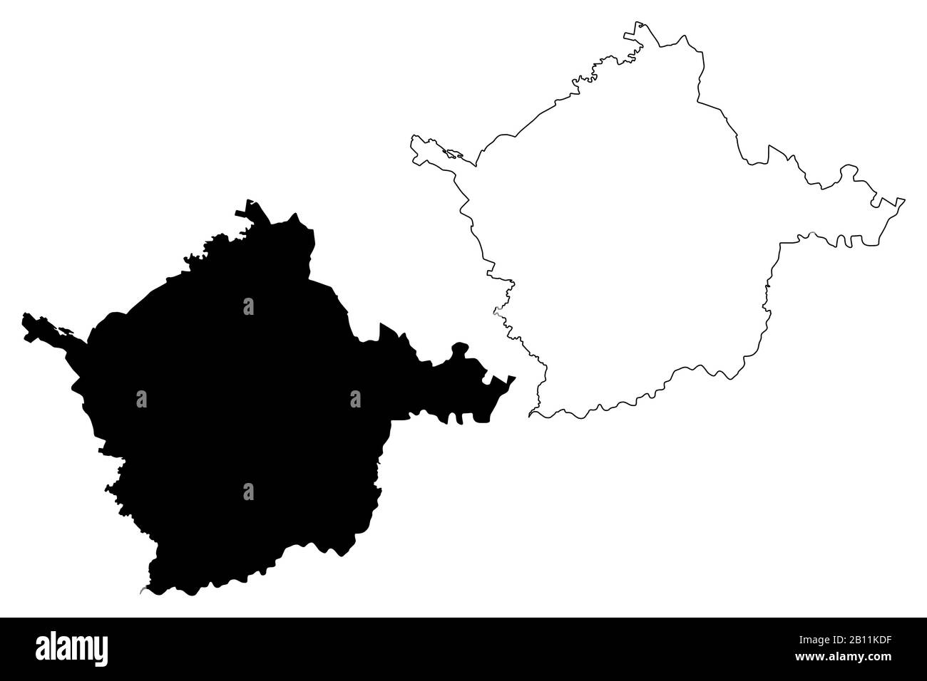 Municipalité de Pargauja (République de Lettonie, divisions administratives de Lettonie, municipalités et leurs unités territoriales) illustration vectorielle cartographique, sc Illustration de Vecteur