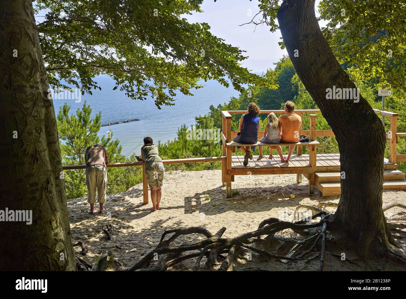 Vue De Steckelsberg Près De Koserow, Usedom, Mecklembourg-Poméranie Occidentale, Allemagne Banque D'Images