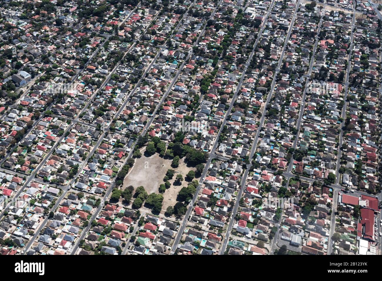 Vue aérienne, vue sur le Cap, le Cap occidental, l'Afrique du Sud, l'Afrique Banque D'Images