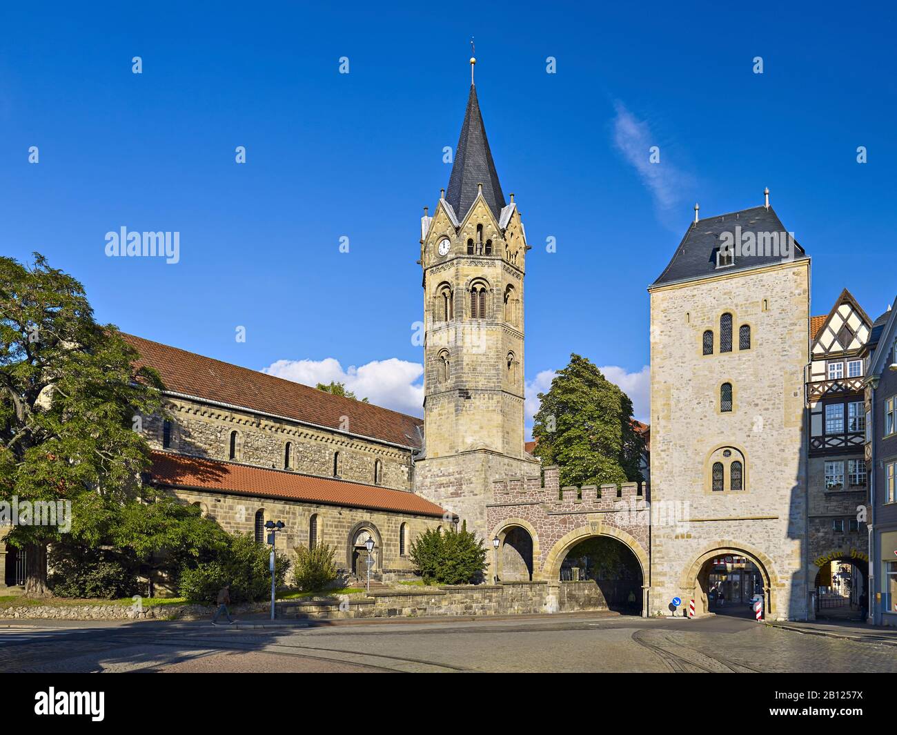 Église Saint-Nikolai Avec Nikolaï À Karlsplatz, Eisenach, Thuringe, Allemagne Banque D'Images