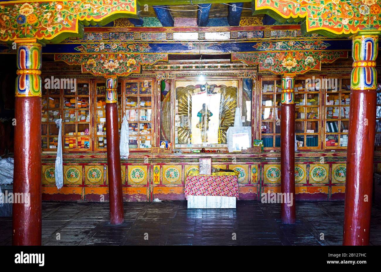 Monastère de Likir ou Klukhil à Ladakh. Himalaya. Inde Banque D'Images