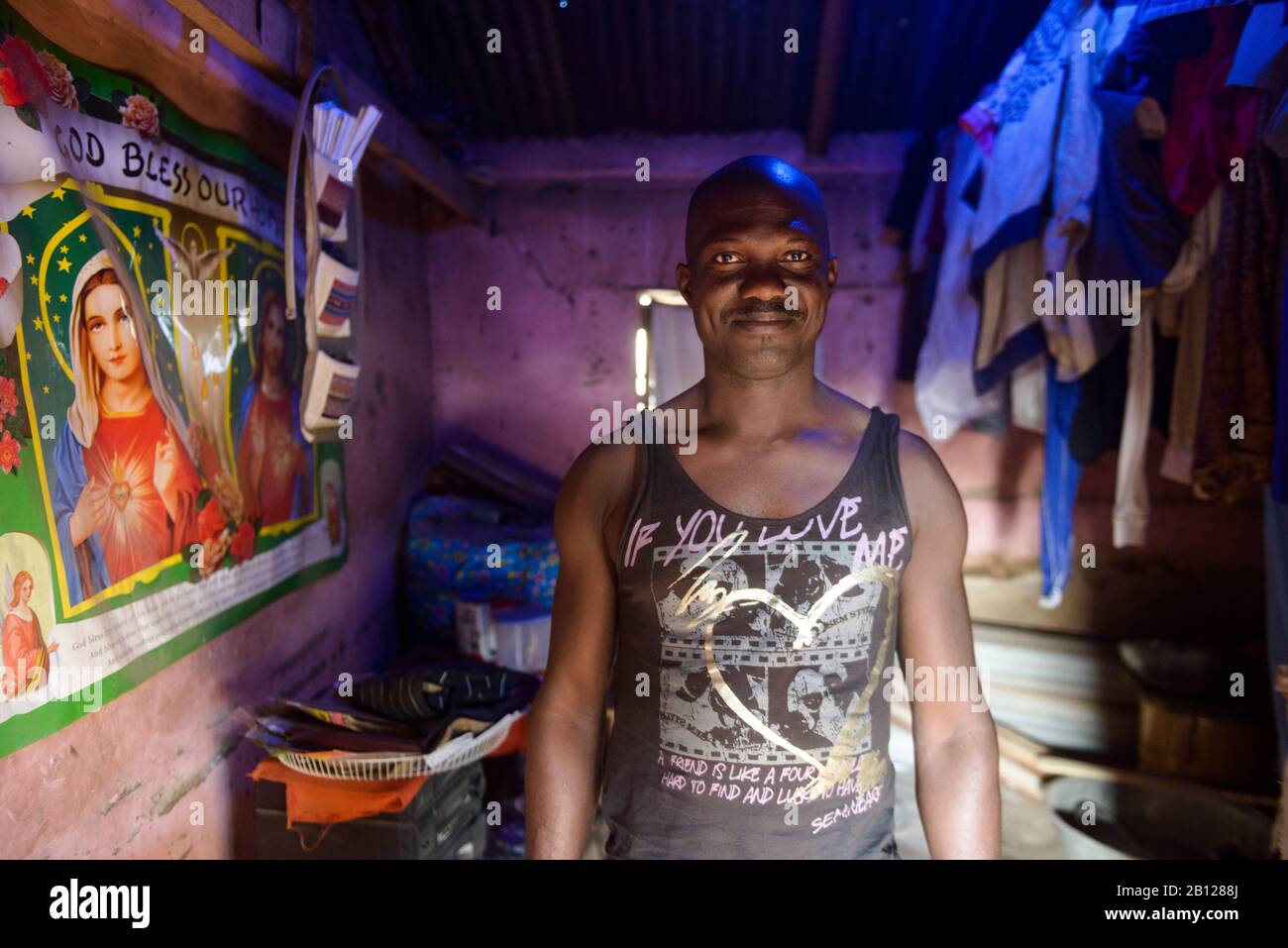 La vie quotidienne dans le centre du Ghana Banque D'Images