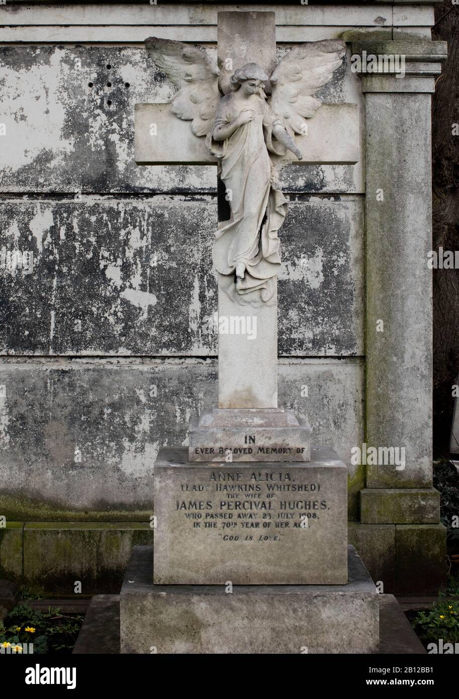Cimetière de Brompton, Old Brompton Road, Kensington, Londres, Royaume-Uni ; l'un des cimetières « Magnificent Seven » de Londres, c'est la propriété de la Couronne de 16 hectares. Banque D'Images