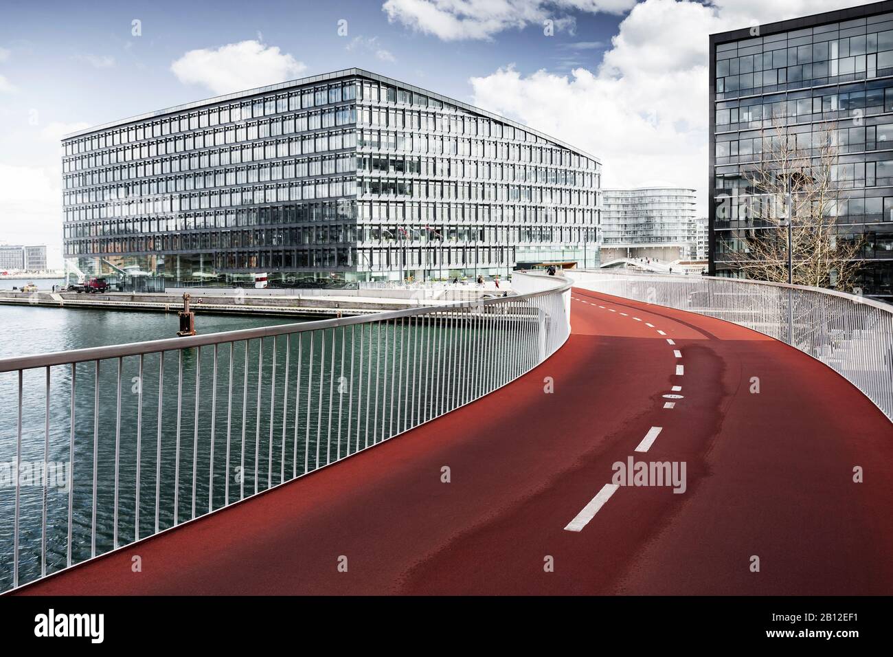 Cykelslangen location pont, Havneholmen, Copenhague, Danemark Banque D'Images