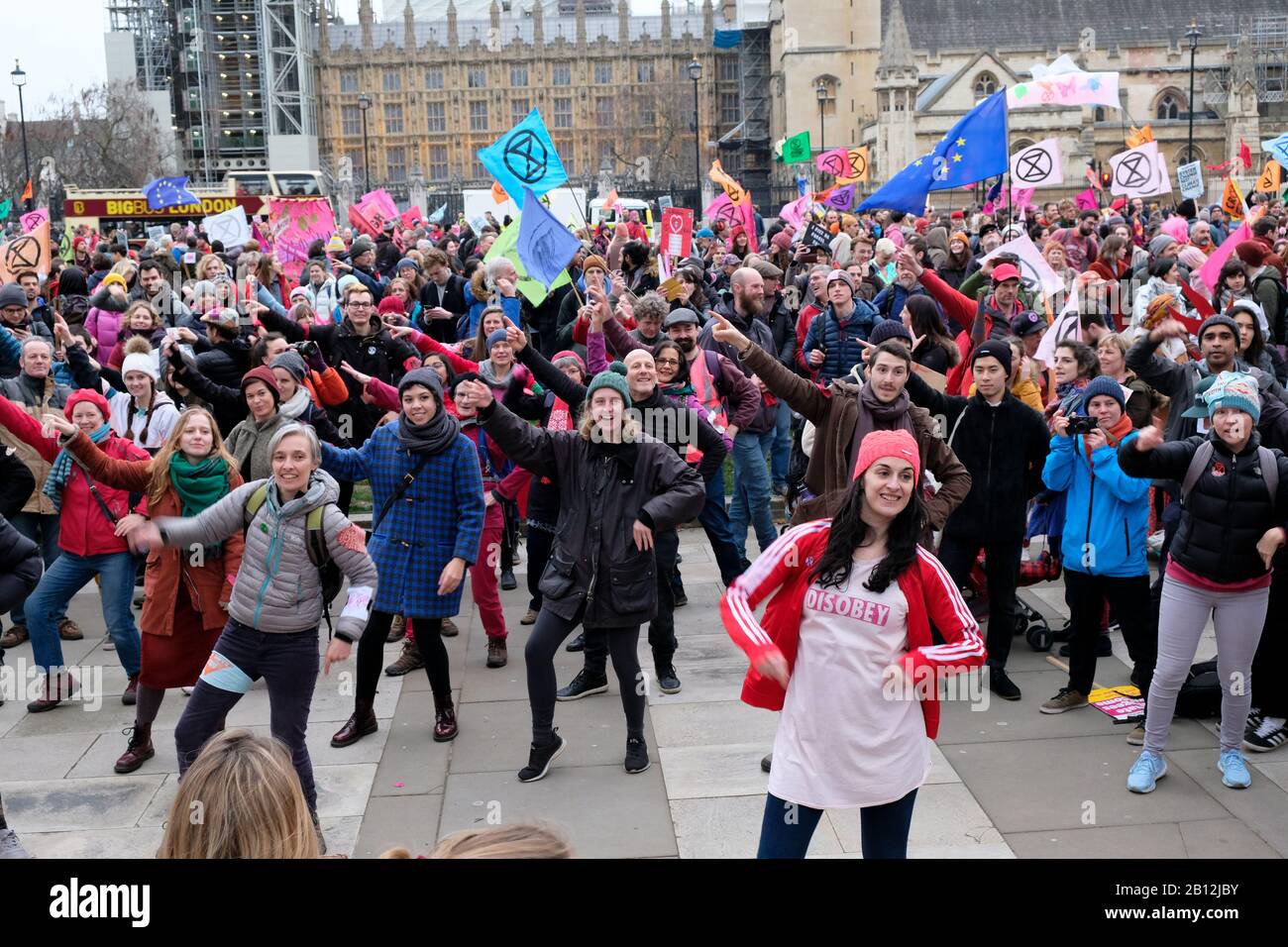 Londres, Royaume-Uni. 22 février 2020. Extinction Rébellion de la protestation sur le changement climatique et mars à Londres "Assez Est suffisant: Ensemble Nous Mars". Crédit: Matthew Chattle/Alay Live News Banque D'Images