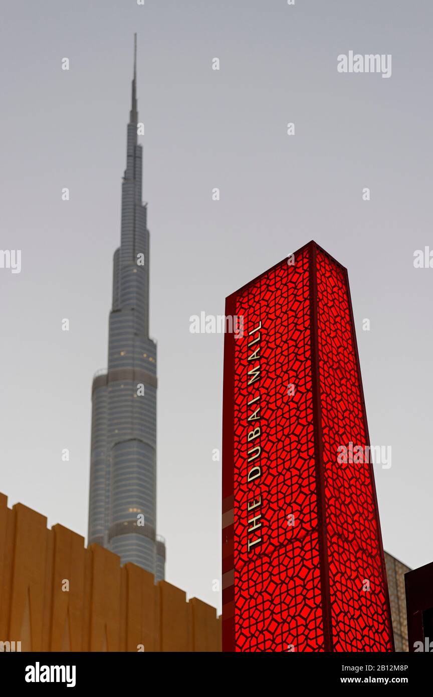 Burj KHALIFA, BURJ CHALIFA, Burj Khalifa, la plus haute tour au monde, 828 m d'altitude, centre-ville de Dubaï, Émirats arabes Unis, Moyen-Orient Banque D'Images