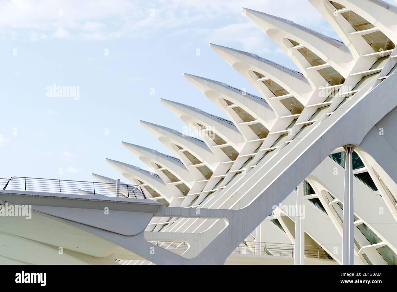 Museo de las Ciencias principe Felipe, Cité des Arts et des Sciences, Valence, Espagne Banque D'Images