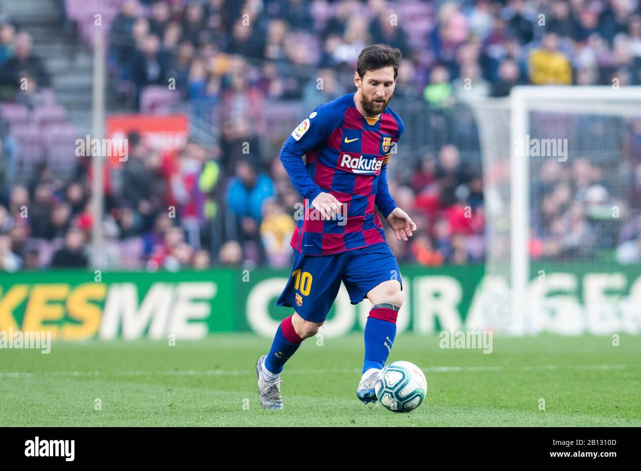 Camp Nou, Barcelone, Catalogne, Espagne. 22 février 2020. Football De La Liga, Barcelone Contre Eibar; Lionel Messi Du Fc Barcelona Crédit: Action Plus Sports/Alay Live News Banque D'Images