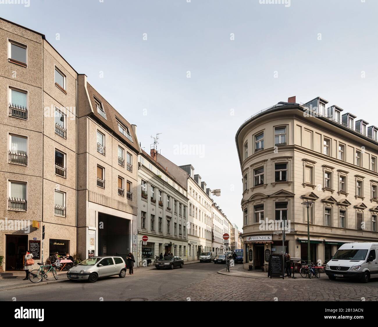 Sophieneck, Grosse Hamburger Strasse, Coin Sophienstrasse, Mitte, Berlin, Allemagne, Europe Banque D'Images