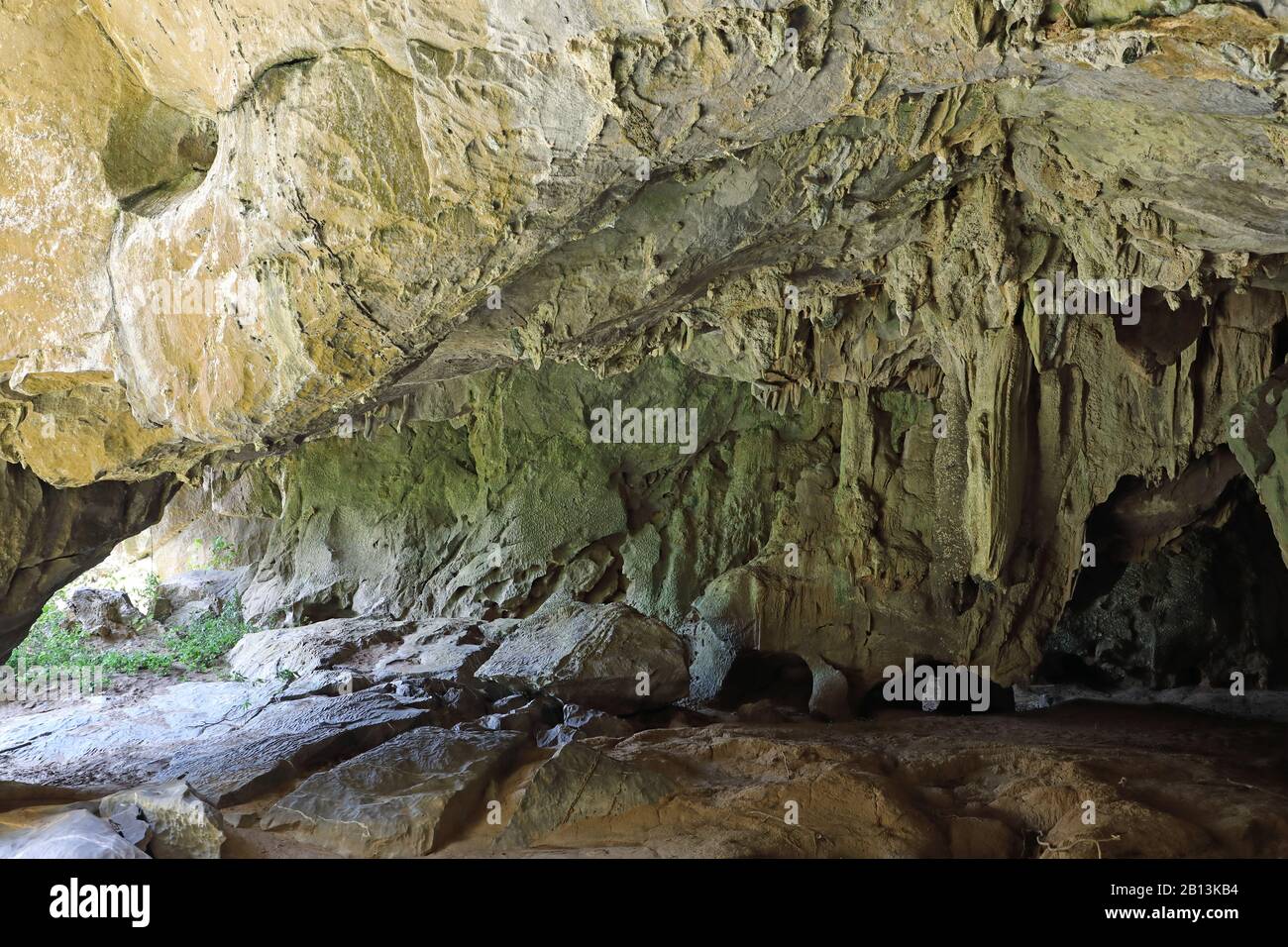 Grotte Cueva de los Portales, Cuba, Parc National de la Guira Banque D'Images