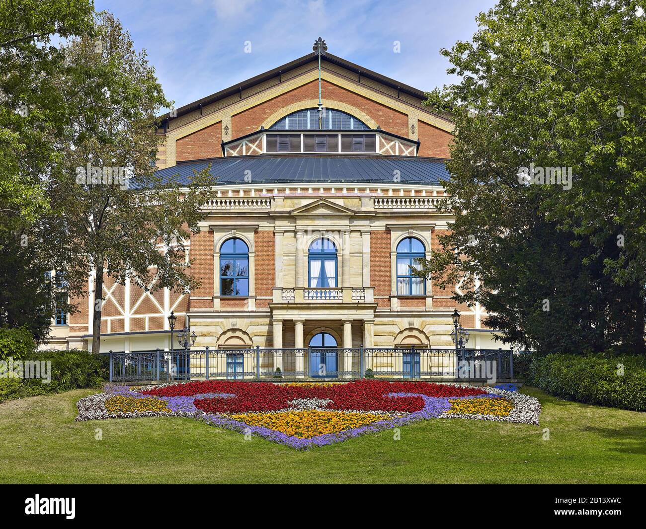 Bayreuth Festival Theatre, Haute-Franconie, Bavière, Allemagne Banque D'Images