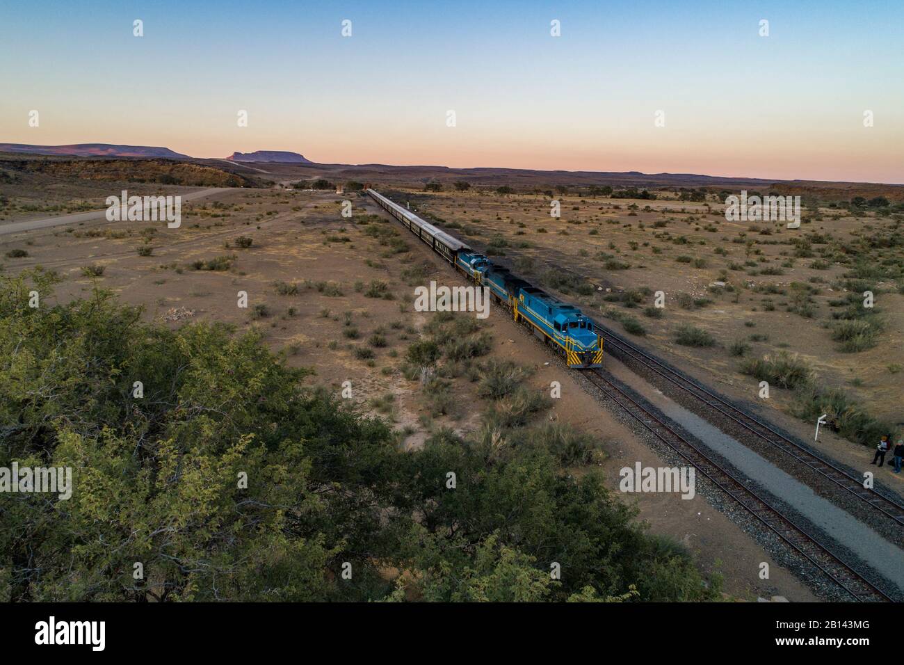 L'explorateur de l'Afrique, train spécial, la Namibie, l'Afrique Banque D'Images