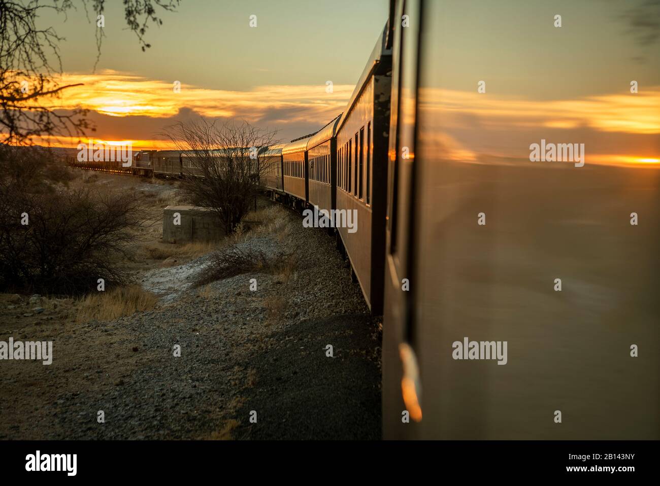 L'explorateur de l'Afrique, train spécial, la Namibie, l'Afrique Banque D'Images