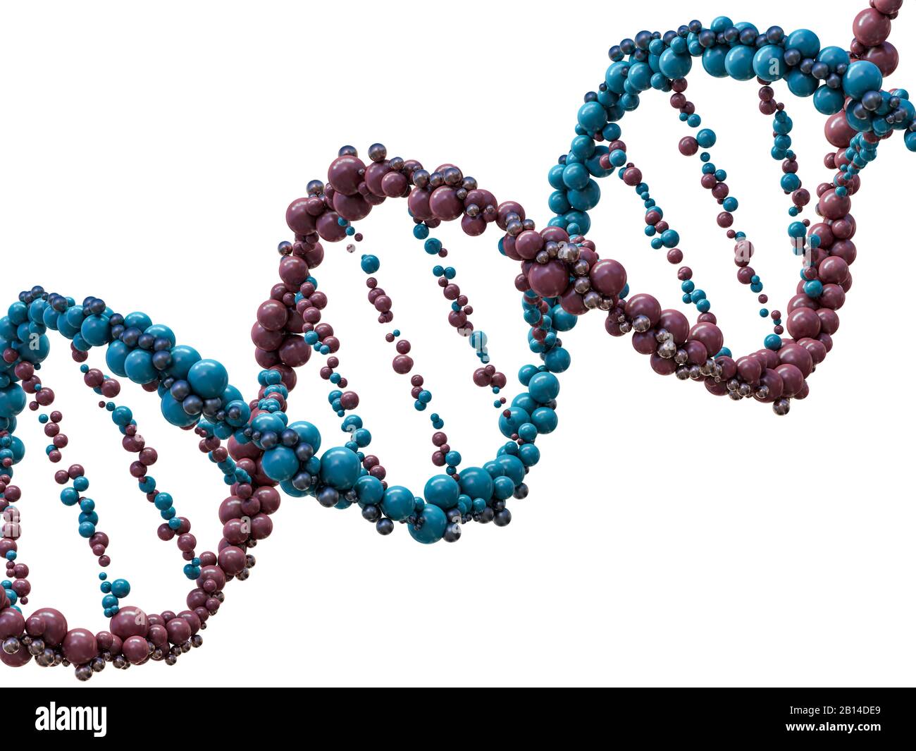 La chaîne d'ADN. Abstract background scientifique. Belle illustraion. La biotechnologie, la biochimie, de la génétique et de la médecine. Le rendu 3D Banque D'Images