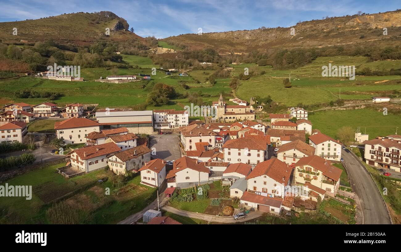 Almandoz est un village de la province de Navarre, en Espagne Banque D'Images