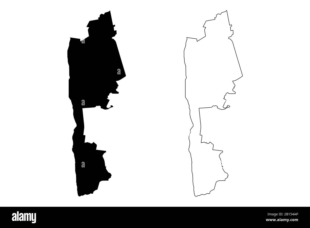 La municipalité de Salacgriva (République de Lettonie, divisions administratives de Lettonie, municipalités et leurs unités territoriales) illustration vectorielle cartographique, Illustration de Vecteur