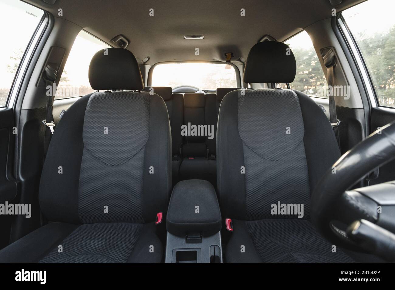 L'intérieur de voiture, partie de sièges avant, fermer Photo Stock - Alamy