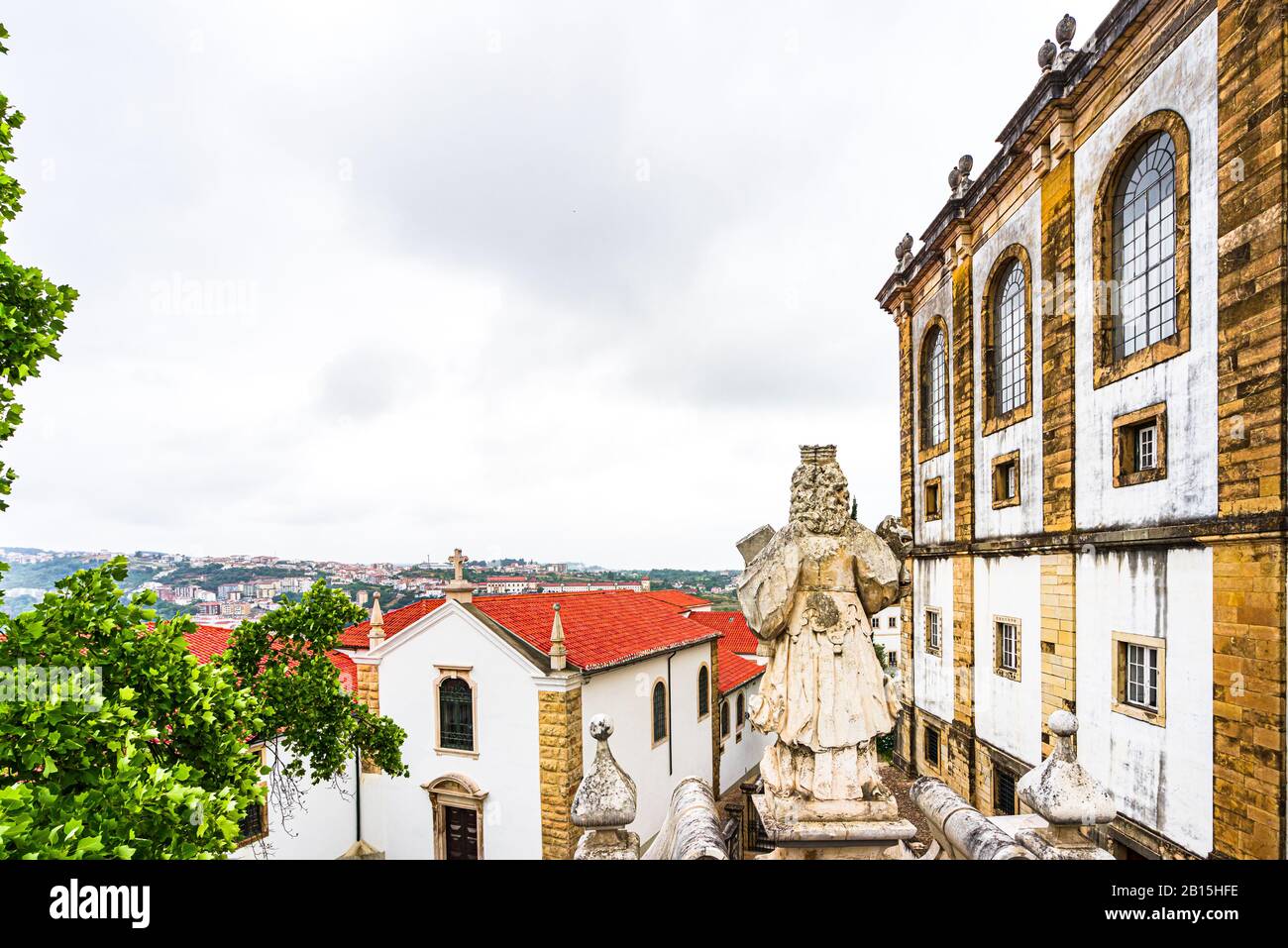 Vue de l'université de Coimbra, Portugal Banque D'Images