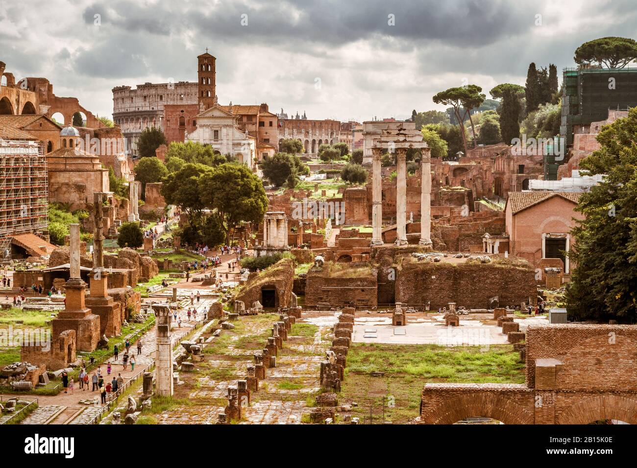 Forum romain de Rome, Italie Banque D'Images