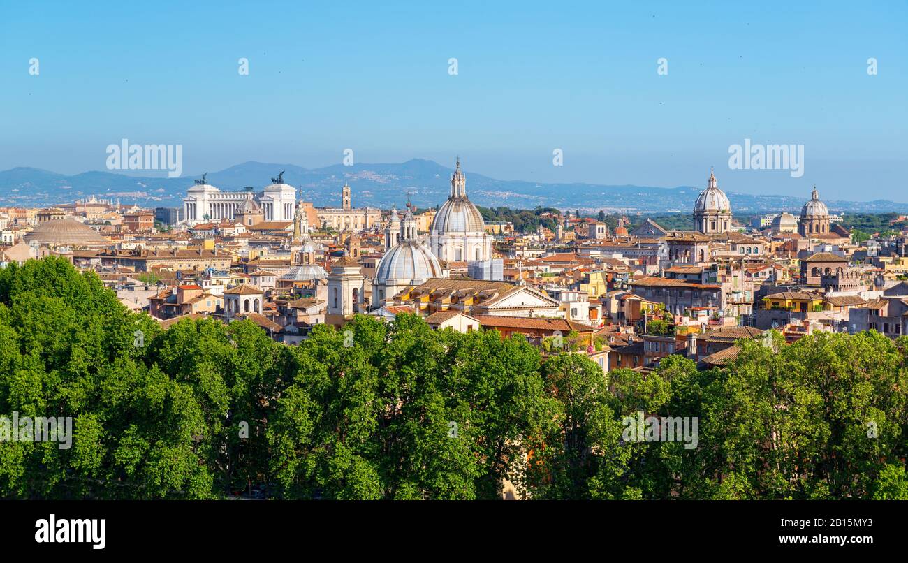 Vue panoramique de Rome, Italie Banque D'Images