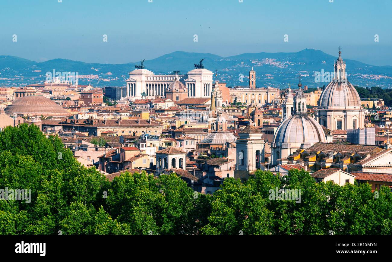 Vue panoramique de Rome, Italie Banque D'Images