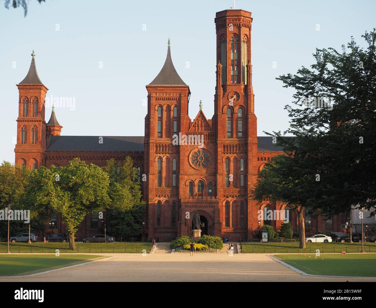 Château Smithsonian. Banque D'Images