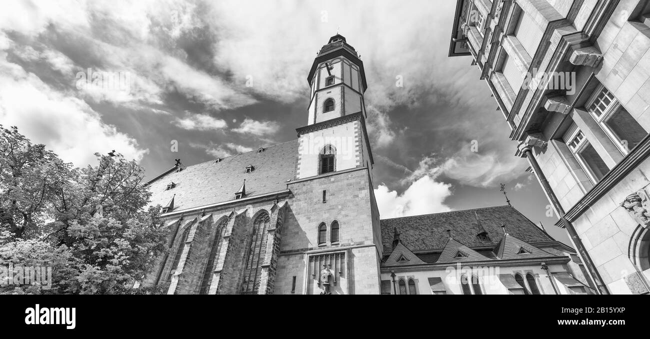 Thomaskirche À Leipzig, Saxe - Allemagne. Banque D'Images