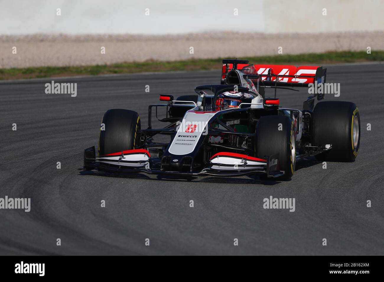 #08 Romain Grosjean, Équipe Haas F1. Formule 1 Championnat du monde 2020, épreuves d'hiver #1 2020 Barcelone, 19-21 février 2020. Banque D'Images