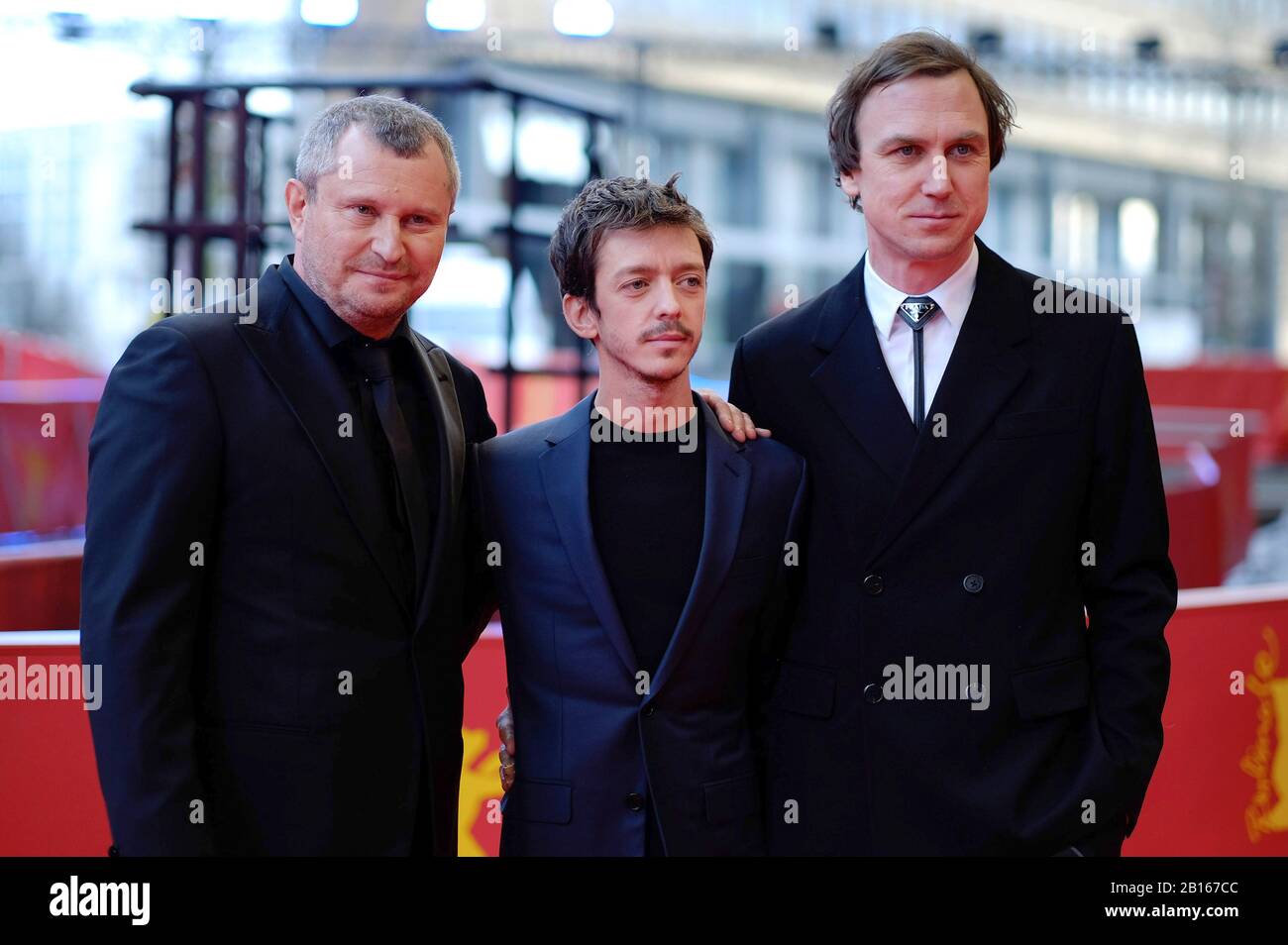 Vadim Perelman, Nahuel Perez Biscayart et Lars Eidinger à la conférence de presse pour les leçons persanes au Berlinale 2020/70ème Festival international du film de Berlin à l'Hôtel Grand Hyatt. Berlin, 22 février 2020 | utilisation dans le monde entier Banque D'Images