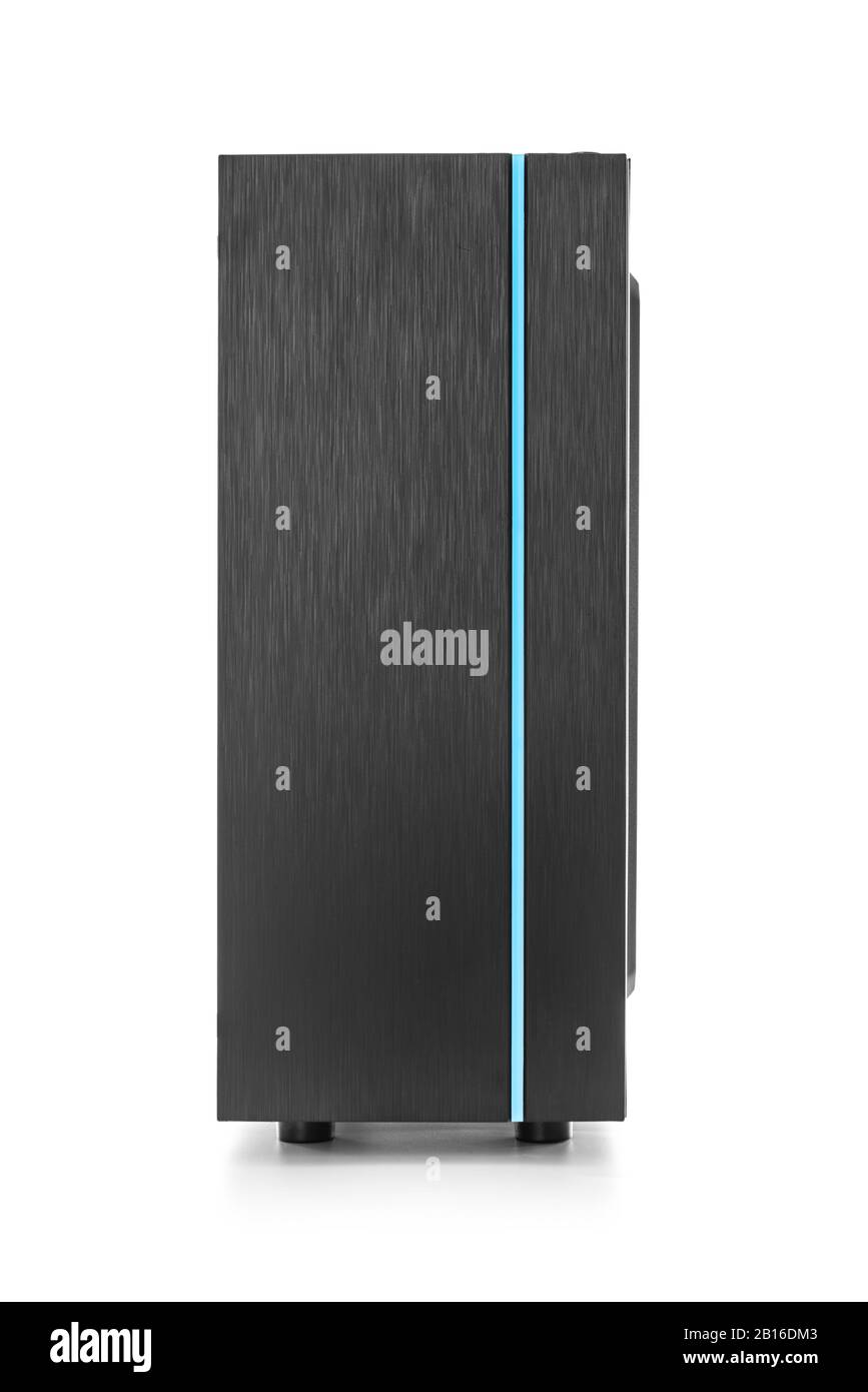 Unité système d'ordinateur isolée sur un blanc. Banque D'Images