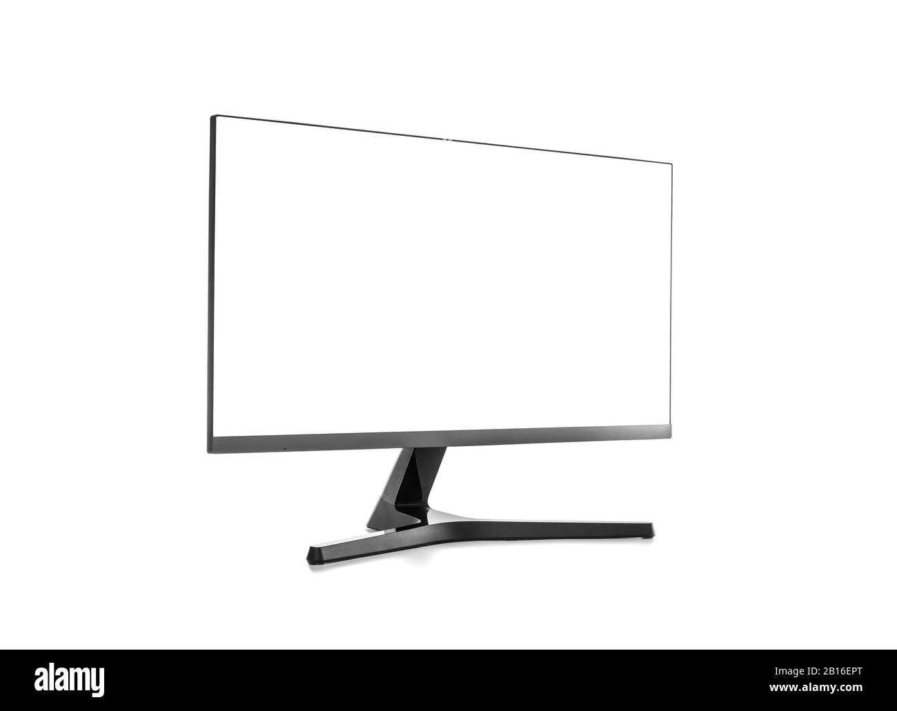 Moniteur d'ordinateur ou téléviseur LCD isolé sur un blanc. Banque D'Images