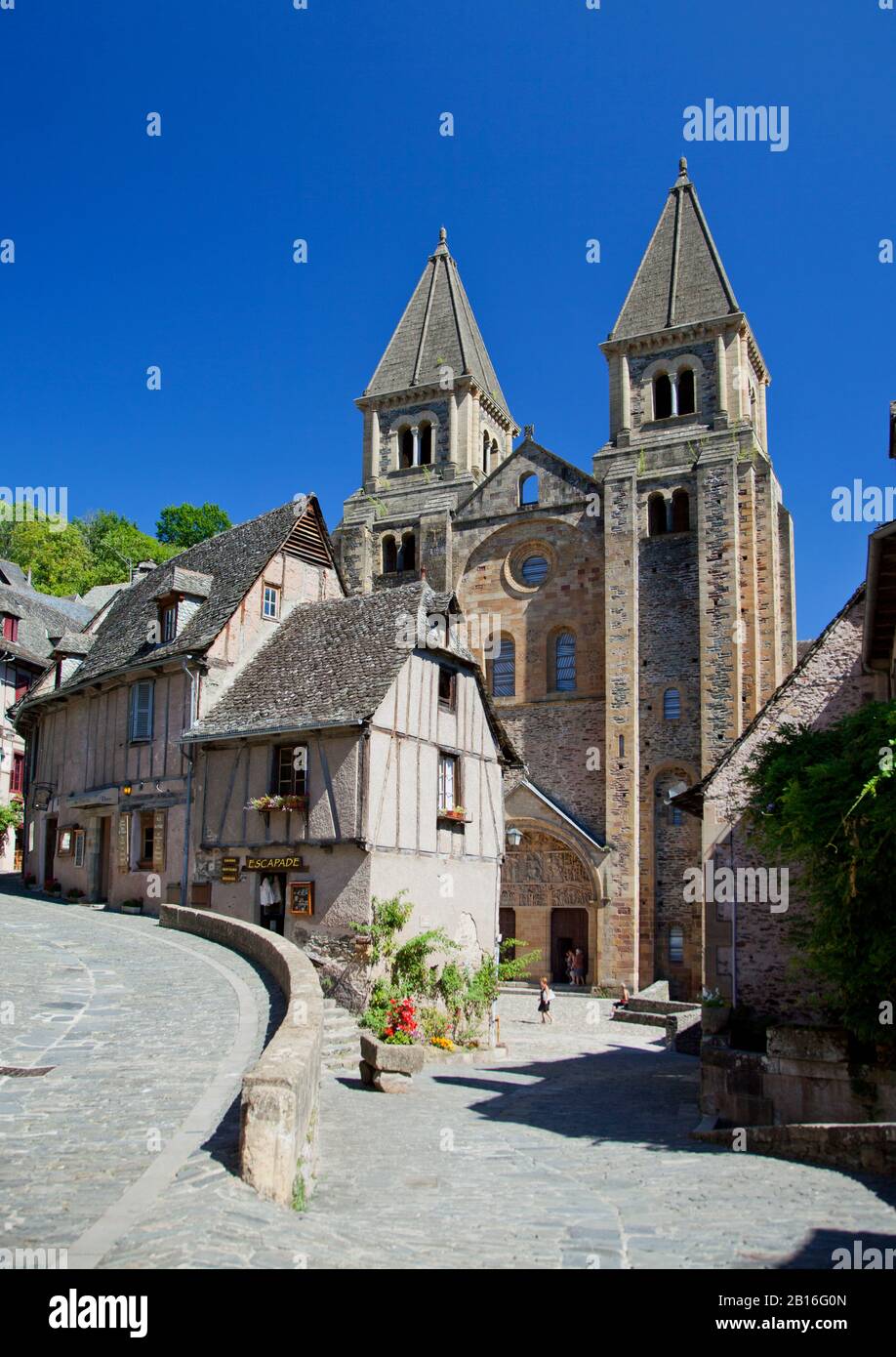 Conques, Aveyron, France, Europe Banque D'Images