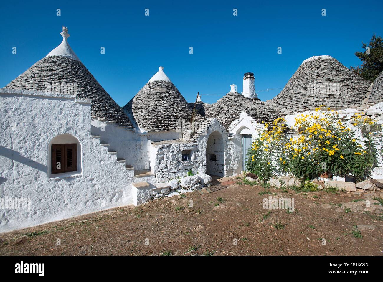 Valle D'Itria, Pouilles, Italie Banque D'Images