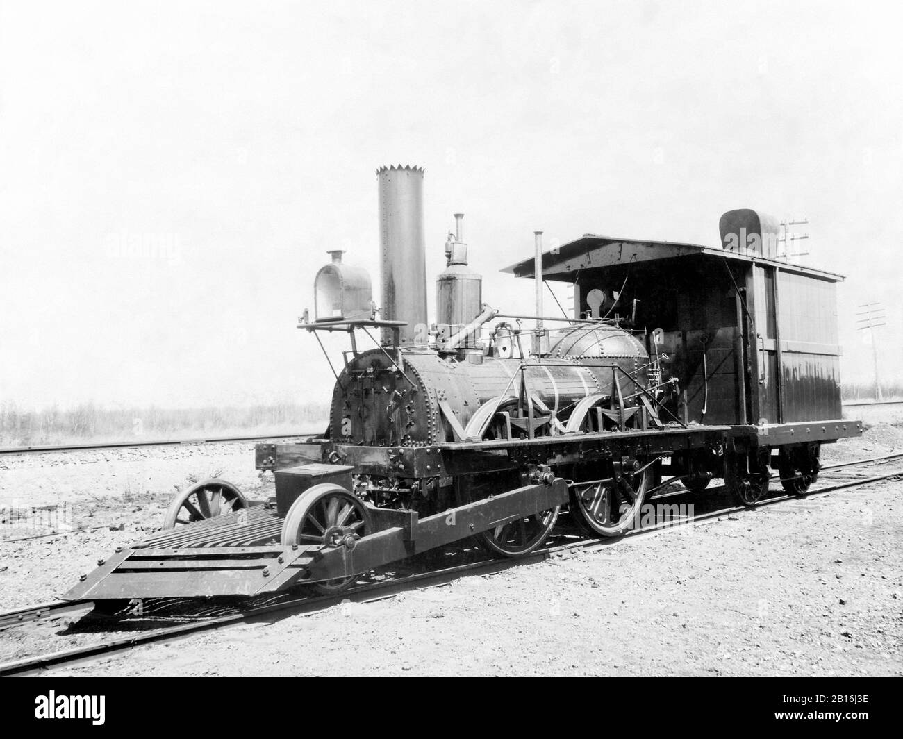 Locomotive à vapeur John Bull, locomotive à vapeur de chemin de fer britannique qui a fonctionné aux États-Unis. Il a été exploité pour la première fois le 15 septembre 1831, et il est devenu la plus ancienne locomotive à vapeur fonctionnelle au monde lorsque la Smithsonian institution l'a exploitée en 1981 Banque D'Images