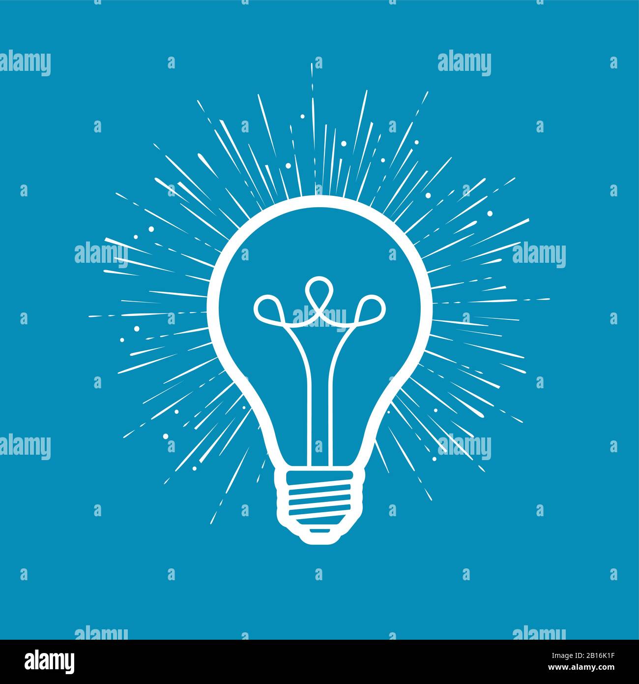 Ampoule. Électricité, innovation, vecteur de symbole d'idée Illustration de Vecteur